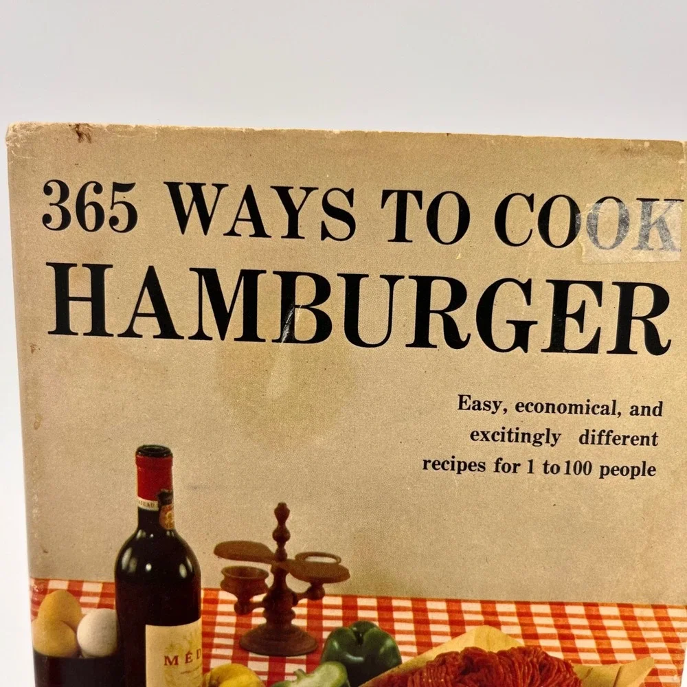 365 Ways to Cook Hamburger Doyne Nickerson Vintage 1960 Hardcover Cookbook